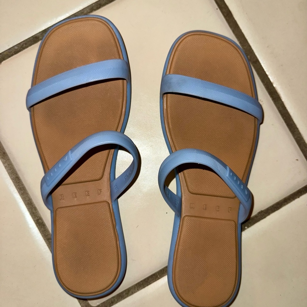 Reef Light Blue Double-Strap Slide Sandal - Picture 2 of 4